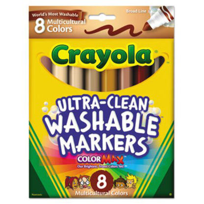 Picture of Multicultural Colors Washable Marker, Broad Bullet Tip, Assorted Colors, 8/PackCYO-587801