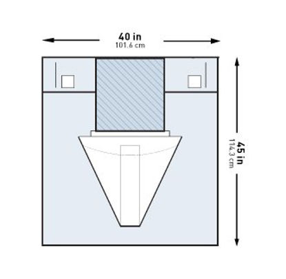 Picture of Obstetrics / Gynecology Drape McKesson Under Buttocks Drape 40 W X 45 L Inch Sterile183-I80-14112-S