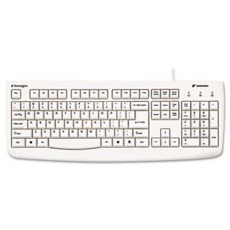 Picture of Pro Fit USB Washable Keyboard, 104 Keys, WhiteKMW-64406