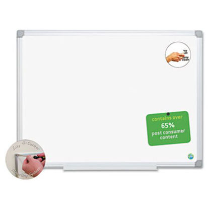 Picture of Earth Easy-Clean Dry Erase Board, White/Silver, 18x24BVC-MA0200790
