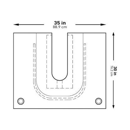 Picture of Orthopedic Drape McKesson U-Drape with Pouch 35 W X 30 L Inch Sterile183-I80-09169-S
