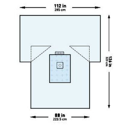 Picture of Orthopedic Drape McKesson Heavy-Duty Lower Extremity Drape 114 W X 88 W X 126 L Inch Sterile183-I80-09152G-S