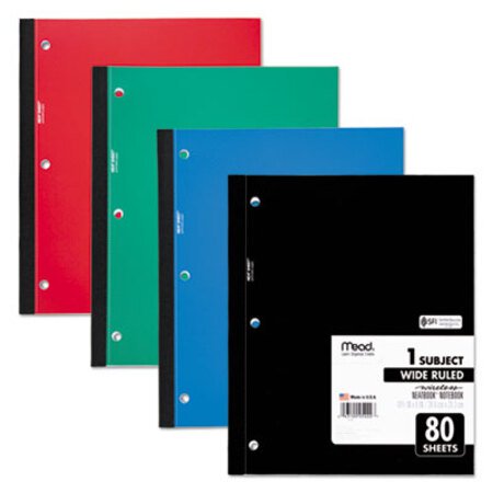 Picture of Wireless Neatbook Notebook, 1 Subject, Wide/Legal Rule, Assorted Color Covers, 10.5 x 8, 80 SheetsMEA-05222