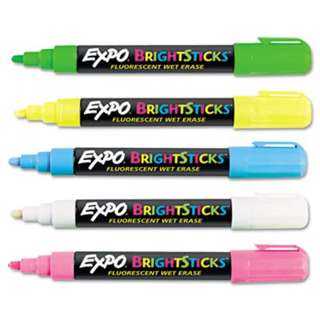 Picture of Bright Sticks, Medium Bullet Tip, Assorted Colors, 5/SetSAN-14075