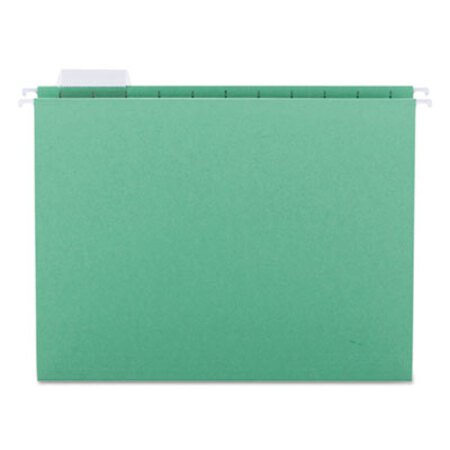 Picture of Colored Hanging File Folders, Letter Size, 1/5-Cut Tab, Green, 25/BoxSMD-64061