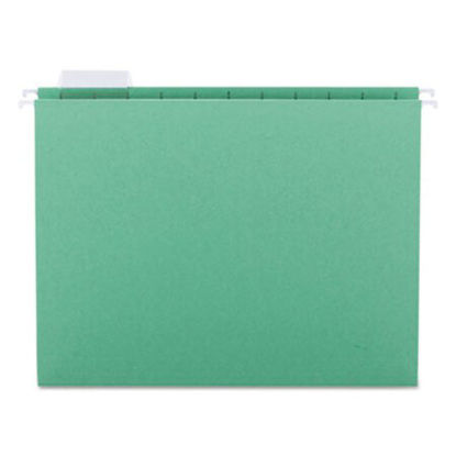 Picture of Colored Hanging File Folders, Letter Size, 1/5-Cut Tab, Green, 25/BoxSMD-64061
