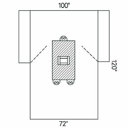 Picture of Abdominal Drape Transverse Laparotomy Drape 100 W X 72 W X 120 L Inch Sterile89281