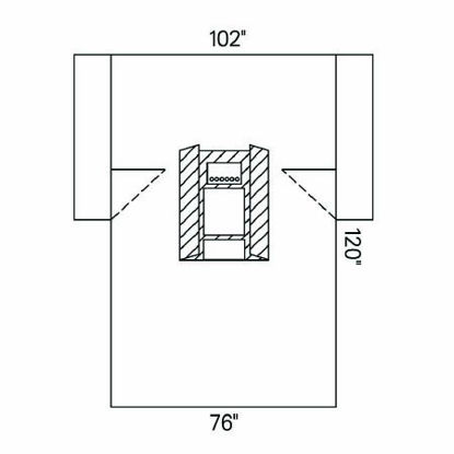Picture of Abdominal Drape Laparoscopic / Cholecystectomy Drape 102 W X 72 W X 120 L Inch Sterile89225