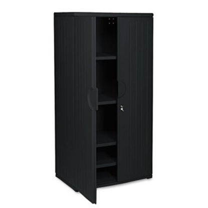 Picture of Rough n Ready Storage Cabinet, Four-Shelf, 36 x 22 x 72, BlackICE-92571
