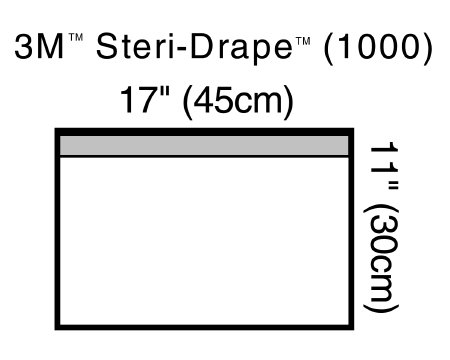 Picture of Surgical Drape 3M™ Steri-Drape™ Small Towel Drape 11 W X 17 L Inch NonSterile1000NSD
