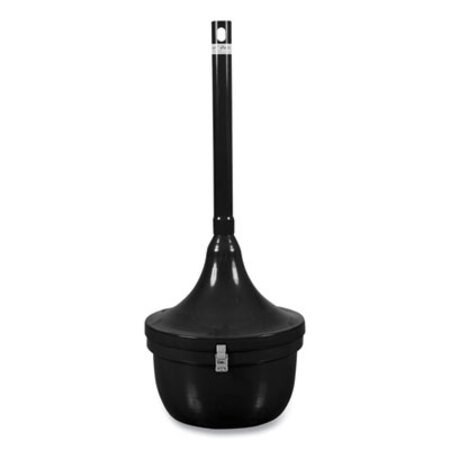 Picture of Smokers' Oasis Receptacle, Round, Steel, 4.5 gal, BlackEXC-SRS1BLK