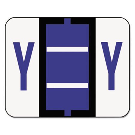Picture of A-Z Color-Coded End Tab Filing Labels, Y, 1 x 1.25, White, 500/RollSMD-67095