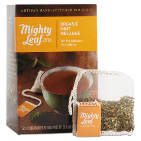 Picture of Whole Leaf Tea Pouches, Organic Mint Melange, 15/BoxPEE-510142