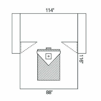 Picture of Orthopedic Drape Orthoarts® Knee Arthroscopy Drape 114 W X 88 W X 116 L Inch Sterile89267