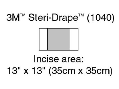 Picture of Surgical Drape 3M™ Steri-Drape™ Medium Incise Drape 13 W X 13 L Inch Sterile1040