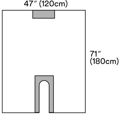 Picture of Orthopedic Drape 3M™ Steri-Drape™ Long U-Drape 47 W X 70 L Inch Sterile1019