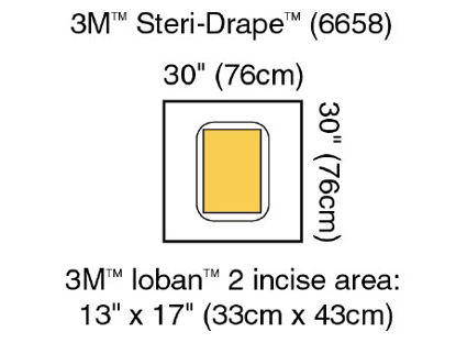 Picture of Surgical Drape 3M™ Steri-Drape™ Large Pouch with Incise Film 30 W X 30 L Inch Sterile6658