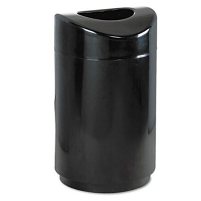 Picture of Eclipse Open Top Waste Receptacle, Round, Steel, 30 gal, BlackRCP-R2030EBK