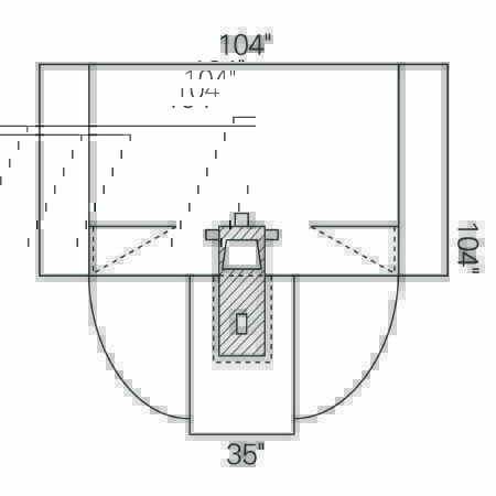 Picture of Abdominal Drape Laparoscopy / Pelviscopy Drape 104 W X 35 W X 104 L Inch Sterile89220
