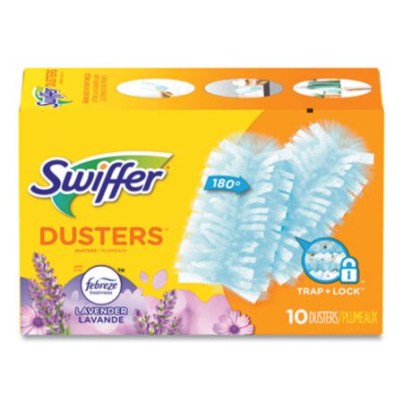 Picture of Refill Dusters, DustLock Fiber, Light Blue, Lavender Vanilla Scent,10/Box,4 Boxes/CartonPGC-21461CT