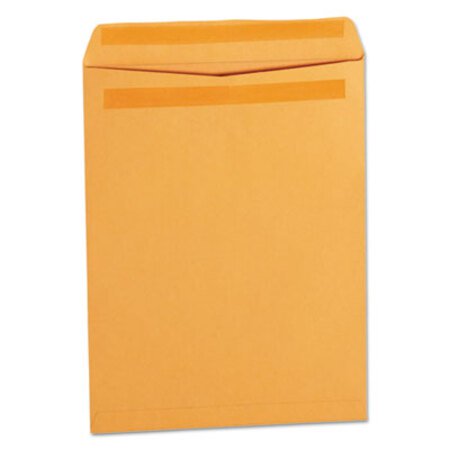 Picture of Self-Stick Open-End Catalog Envelope, #12 1/2, Square Flap, Self-Adhesive Closure, 9.5 x 12.5, Brown Kraft, 250/BoxUNV-35291