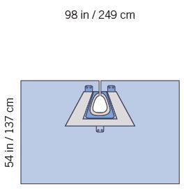 Picture of Orthopedic Drape SteriGuard® Shoulder Split Drape 100 W X 63 L Inch SterileI80-09167G-S
