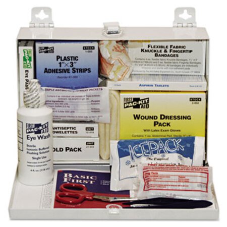 Picture of 25-Person Steel First-Aid Kit, w/EyewashPKT-6100