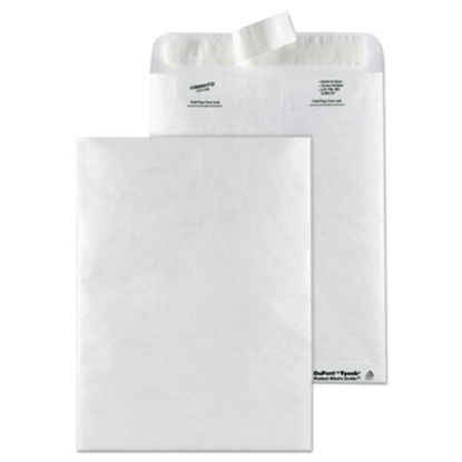Picture of Catalog Mailers, DuPont Tyvek, #10 1/2, Squar Flap, Redi-Strip Closure, 9 x 12, White, 50/BoxQUA-R1462