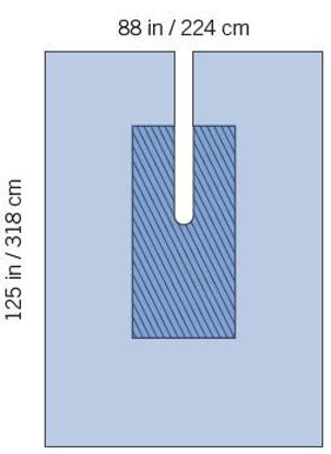 Picture of Orthopedic Drape SteriGuard® Orthopedic Large U Drape 88 W X 125 L Inch SterileI80-09166G-S
