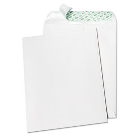 Picture of Tech-No-Tear Catalog Envelope, #10 1/2, Cheese Blade Flap, Self-Adhesive Closure, 9 x 12, White, 100/BoxQUA-77390