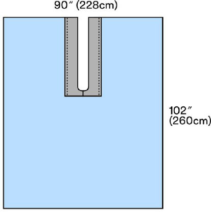 Picture of Surgical Drape 3M™ Steri-Drape™ Split Sheet 89 X 102 Inch Sterile9045