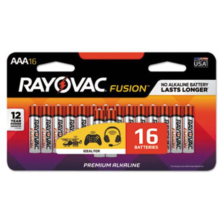 Picture of Fusion Advanced Alkaline AAA Batteries, 16/PackRAY-82416LTFUSK