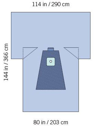 Picture of Orthopedic Drape SteriGuard® Lower Extremity Drape 114 W X 80 W X 144 L Inch SterileI80-09151G-S