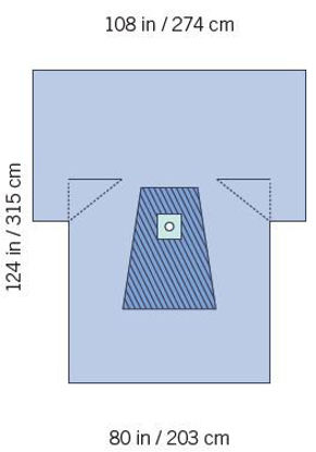 Picture of Orthopedic Drape SteriGuard® Lower Extremity Drape 108 W X 80 W X 124 L Inch SterileI80-09158G-S