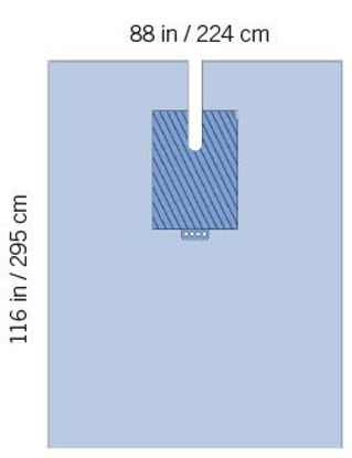 Picture of Orthopedic Drape SteriGuard® Orthopedic Split Drape 88 W X 116 L Inch SterileI80-09145G-S