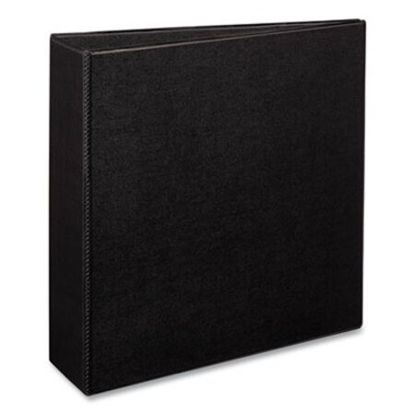 Picture of Durable Non-View Binder with DuraHinge and EZD Rings, 3 Rings, 3" Capacity, 11 x 8.5, Black, (7701)AVE-07701