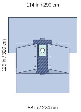 Picture of Orthopedic Drape Tech®70 Orthopedic Hand Hip Drape 114 W X 88 W X 126 L Inch SterileI80-09104G-S