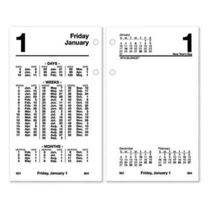 Picture of Financial Desk Calendar Refill, 3.5 x 6, White, 2022AAG-S17050