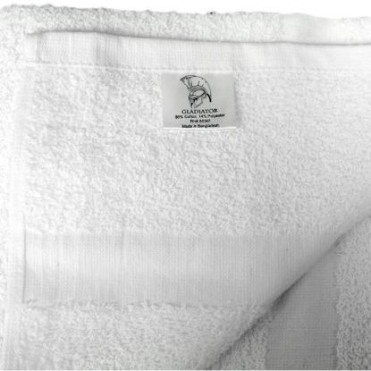 Picture of Bath Towel Royal Gold Foundations 20 X 40 Inch OE Cotton 86% / Polyester 14% White Reusable100693