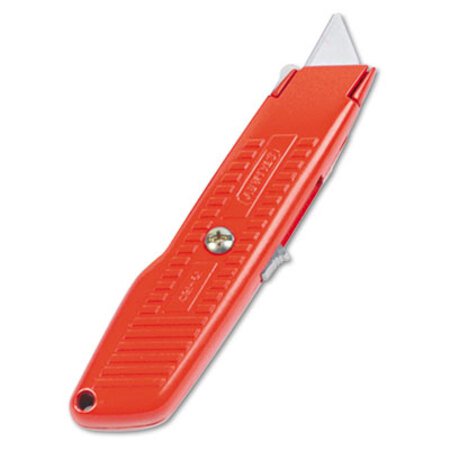 Picture of Interlock Safety Utility Knife w/Self-Retracting Round Point Blade, Red OrangeBOS-10189C