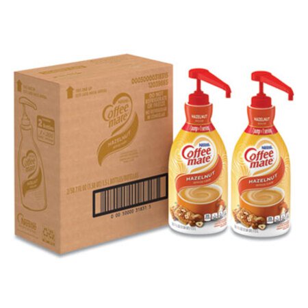 Picture of Liquid Coffee Creamer, Hazelnut, 1.5 Liter Pump Bottle, 2/CartonNES-31831CT