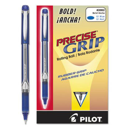 Picture of Precise Grip Roller Ball Pen, Stick, Bold 1 mm, Blue Ink, Blue BarrelPIL-28902
