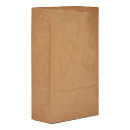 Picture of Grocery Paper Bags, 50 lbs Capacity, #6, 6"w x 3.63"d x 11.06"h, Kraft, 500 BagsBAG-GX6500