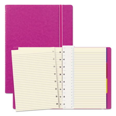 Picture of Notebook, 1 Subject, Medium/College Rule, Fuchsia Cover, 8.25 x 5.81, 112 SheetsRED-B115011U