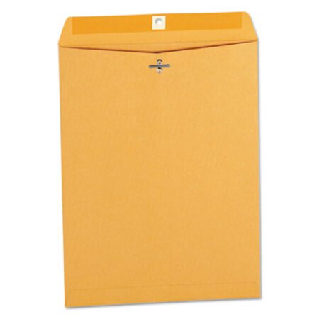 Picture of Kraft Clasp Envelope, #12 1/2, Square Flap, Clasp/Gummed Closure, 9.5 x 12.5, Brown Kraft, 100/BoxUNV-42907