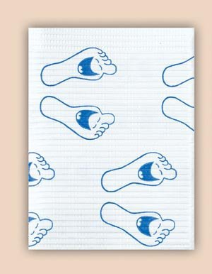 Picture of Procedure Towel Professional® Regular 13 W X 19 L Inch Happy Feet Print NonSterileWTXFP