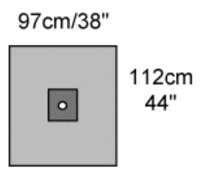 Picture of Cardiovascular Drape Brachial Angiography Drape 38 W X 44 L Inch Sterile29458
