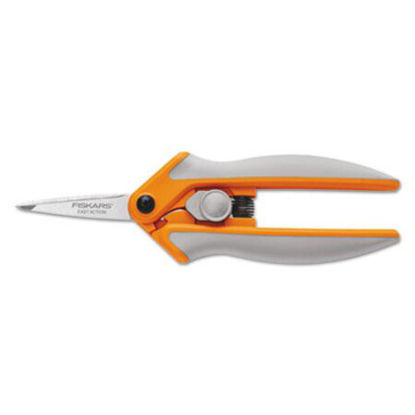 Picture of Easy Action Micro-Tip Scissors, Pointed Tip, 5" Long, 1.75" Cut Length, Gray Straight HandleFSK-1905001001