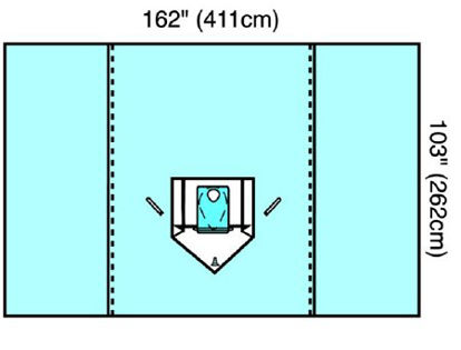 Picture of Orthopedic Drape Beach Chair Shoulder Drape 162 W X 103 L Inch Sterile29369