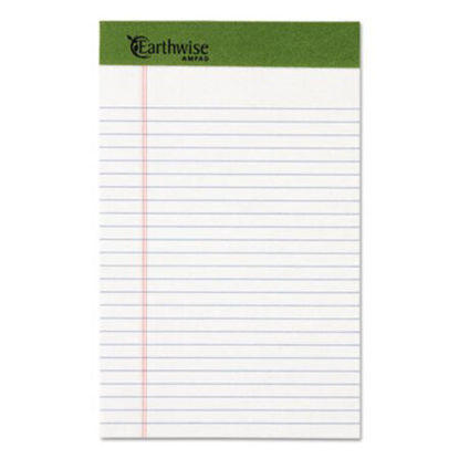 Picture of Earthwise by Oxford Writing Pad, Narrow Rule, 5 x 8, White, 50 Sheets, DozenTOP-20152